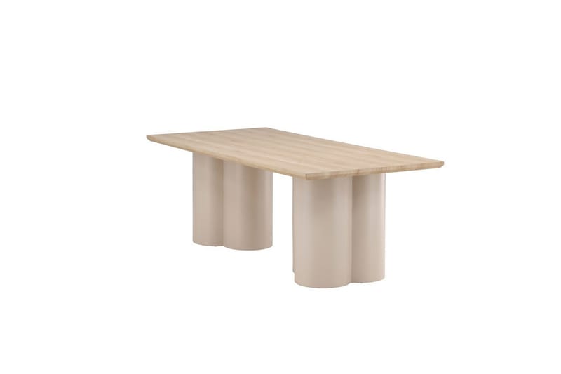 Suorakulmainen ruokapöytä Olivia - beige, 210x100x75 - Huonekalut - Pöytä & ruokailuryhmä - Ruokapöydät & keittiön pöydät