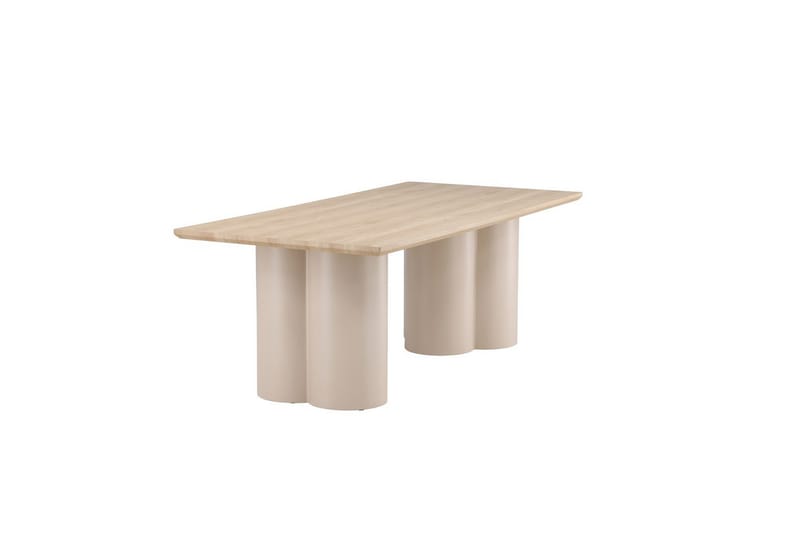 Suorakulmainen ruokapöytä Olivia - beige, 210x100x75 - Huonekalut - Pöytä & ruokailuryhmä - Ruokapöydät & keittiön pöydät