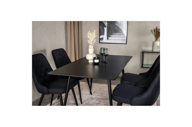 Suorakulmainen ruokaryhmä Silar, Velvet Deluxe - Huonekalut - Pöytä & ruokailuryhmä - Ruokailuryhmä