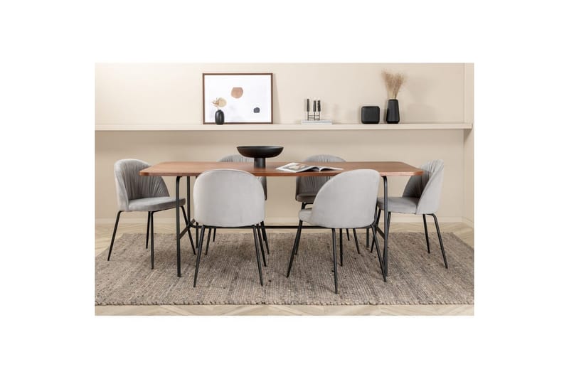 Suorakulmainen ruokaryhmä Uno, Wrinkles - Huonekalut - Pöytä & ruokailuryhmä - Ruokailuryhmä