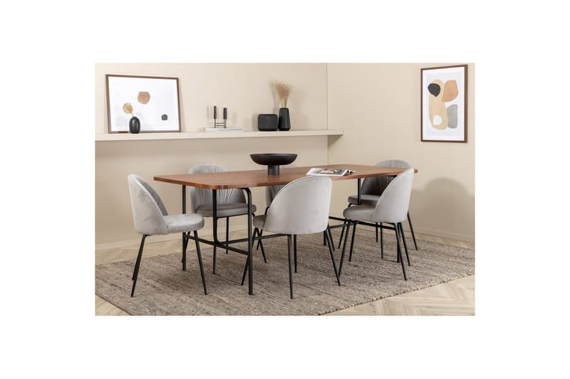 Suorakulmainen ruokaryhmä Uno, Wrinkles - Huonekalut - Pöytä & ruokailuryhmä - Ruokailuryhmä