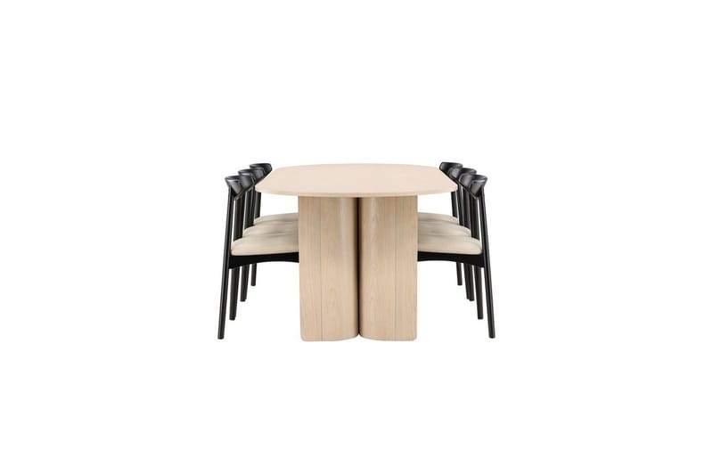 Suorakulmainen ruokaryhmä Ven, Tyresö - beige - Huonekalut - Pöytä & ruokailuryhmä - Ruokailuryhmä