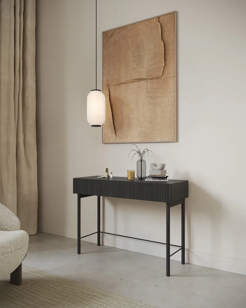 Takayo Peilipöytä 110 cm - Musta - Huonekalut - Pöytä & ruokailuryhmä - Meikki- & kampauspöydät