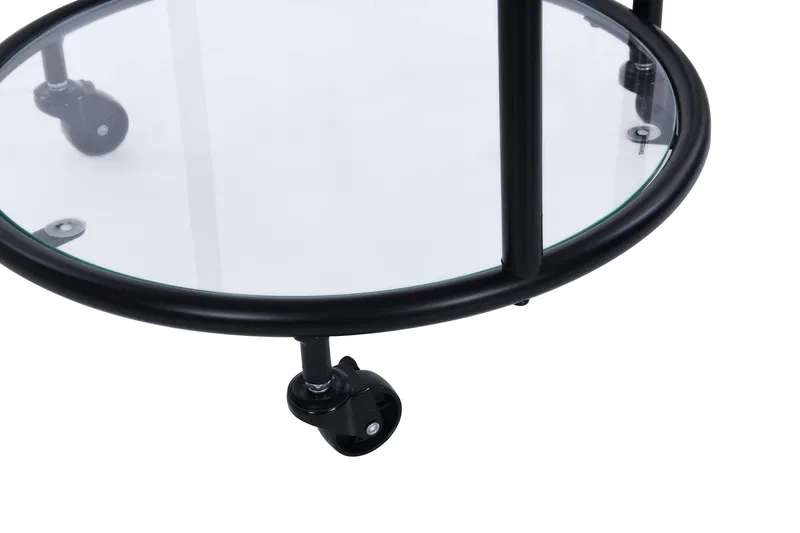 Juomavaunu Agnekil - Musta - Huonekalut - Pöytä & ruokailuryhmä - Tarjoiluvaunu - Tarjoiluvaunut