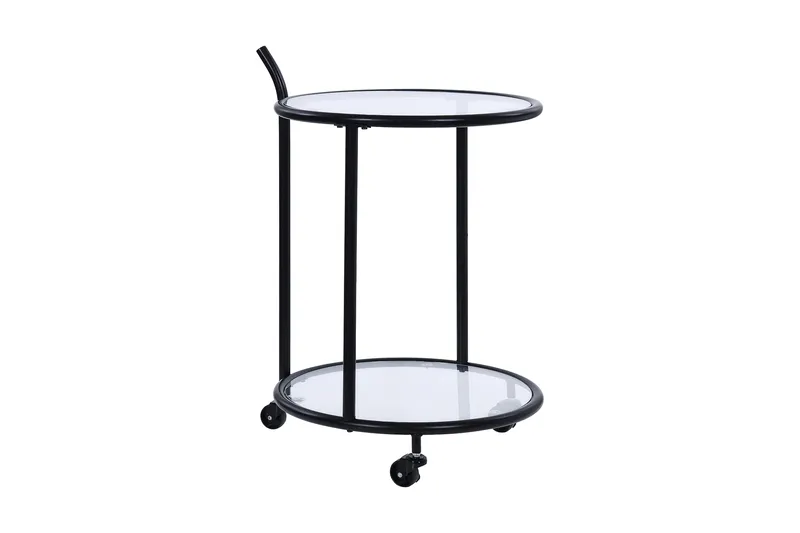 Juomavaunu Agnekil - Musta - Huonekalut - Pöytä & ruokailuryhmä - Tarjoiluvaunu - Tarjoiluvaunut