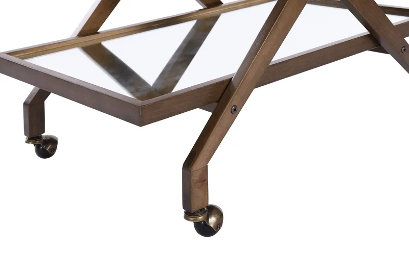 Juomavaunu Erydence - Luonnonväri - Huonekalut - Pöytä & ruokailuryhmä - Tarjoiluvaunu - Tarjoiluvaunut