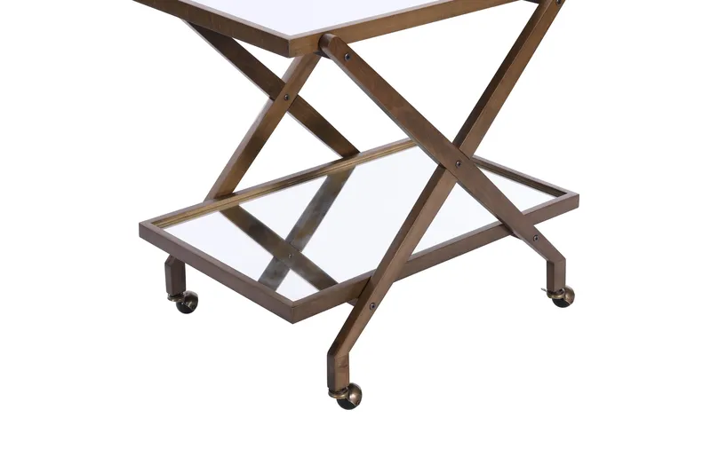 Juomavaunu Erydence - Luonnonväri - Huonekalut - Pöytä & ruokailuryhmä - Tarjoiluvaunu - Tarjoiluvaunut