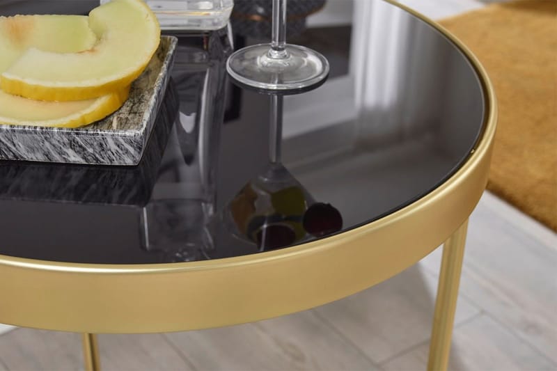 Juomavaunu Hornof 45x45 cm - Kulta - Huonekalut - Pöytä & ruokailuryhmä - Tarjoiluvaunu - Tarjoiluvaunut