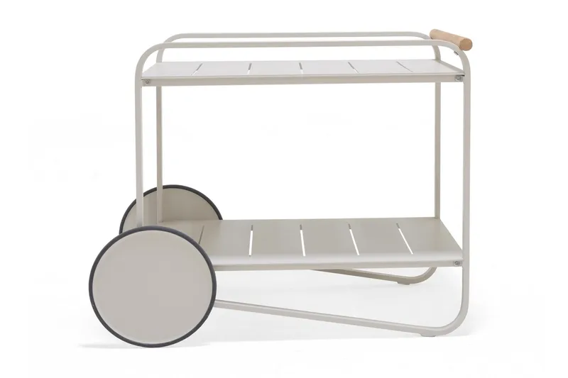 Tarjoilupöytä Portals 92 cm - Valkoinen/Puu - Huonekalut - Pöytä & ruokailuryhmä - Tarjoiluvaunu - Tarjoiluvaunut