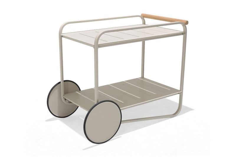 Tarjoilupöytä Portals 92 cm, Valkoinen/Puu