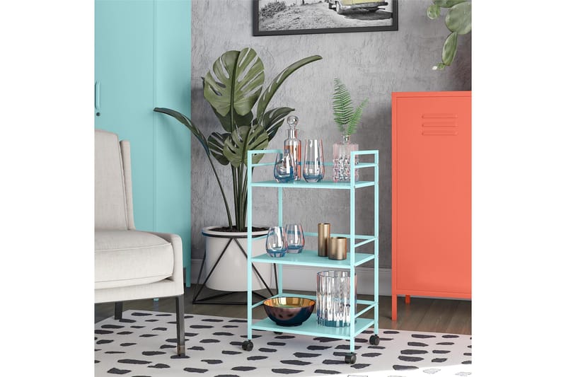 Tarjoiluvaunu Cache 43x29 cm Minttu - Novogratz - Huonekalut - Pöytä & ruokailuryhmä - Tarjoiluvaunu - Tarjoiluvaunut