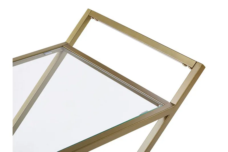 Tarjoiluvaunu Ivera Lasi/Kulta - Kulta - Huonekalut - Pöytä & ruokailuryhmä - Tarjoiluvaunu - Tarjoiluvaunut