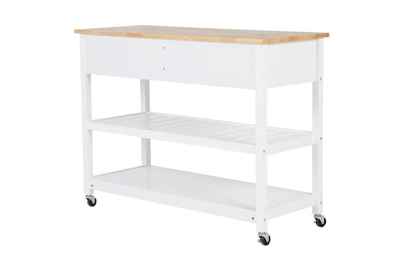 Tarjoiluvaunu Navarino 48x120 cm - Valkoinen - Huonekalut - Pöytä & ruokailuryhmä - Tarjoiluvaunu - Tarjoiluvaunut