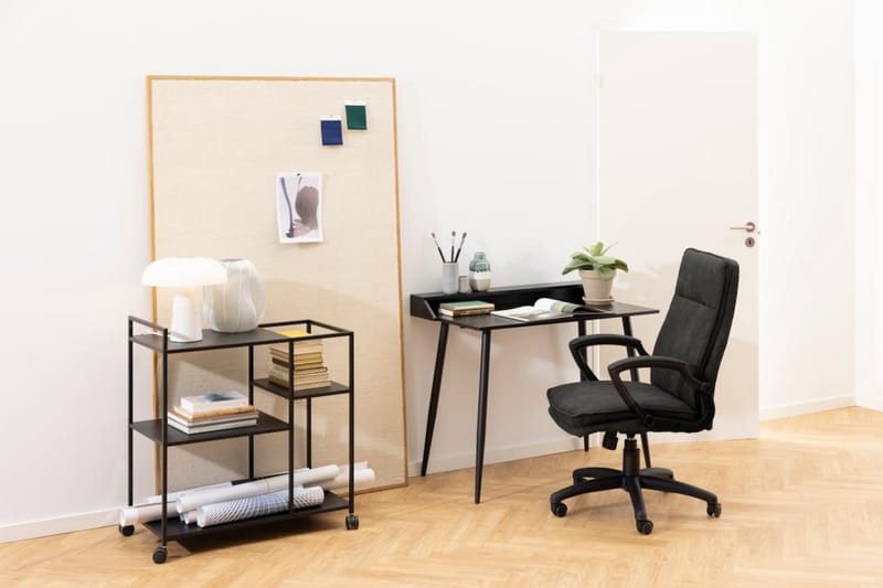 Crabtree Tarjoiluvaunu 78x40 cm - Musta - Huonekalut - Pöytä & ruokailuryhmä - Tarjoiluvaunu - Tarjoiluvaunut