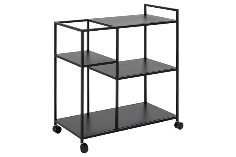 Crabtree Tarjoiluvaunu 78x40 cm - Musta - Huonekalut - Pöytä & ruokailuryhmä - Tarjoiluvaunu - Tarjoiluvaunut