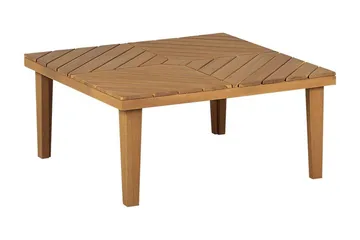 Taviano Sohvapöytä 70x70 cm Neliö - Vaalean Ruskea - Puutarhakalusteet - Terassipöydät - Sohvapöytä ulos & loungepöytä