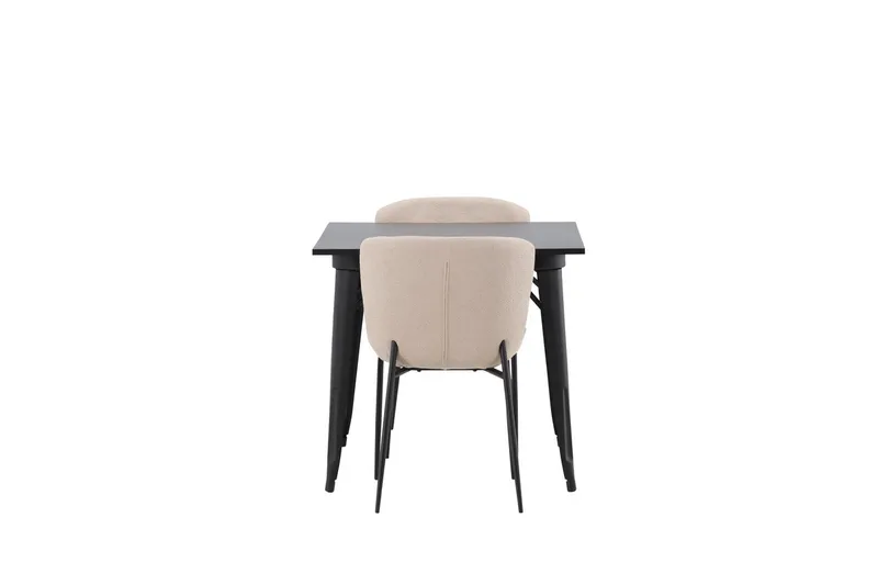 Tempe-ruokapöytä 80 cm ja 2 Modesto-ruokatuolia