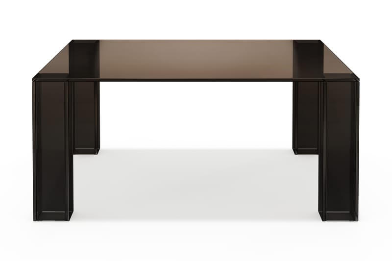 Tetsuya Neliä Sohvapöytä 90x90x30 cm lasia - Ruskea - Huonekalut - Pöytä & ruokailuryhmä - Sohvapöytä