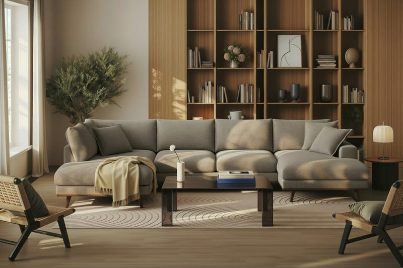 Tetsuya Neliä Sohvapöytä 90x90x30 cm lasia - Ruskea - Huonekalut - Pöytä & ruokailuryhmä - Sohvapöytä