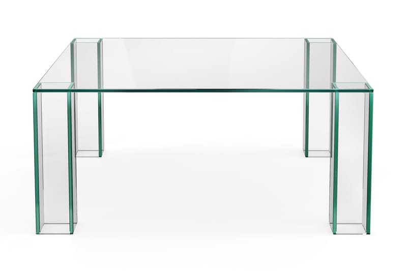 Tetsuya Neliä Pöytä 90x90x30 cm Lasissa - Läpinäkyvä - Huonekalut - Pöytä & ruokailuryhmä - Sohvapöytä