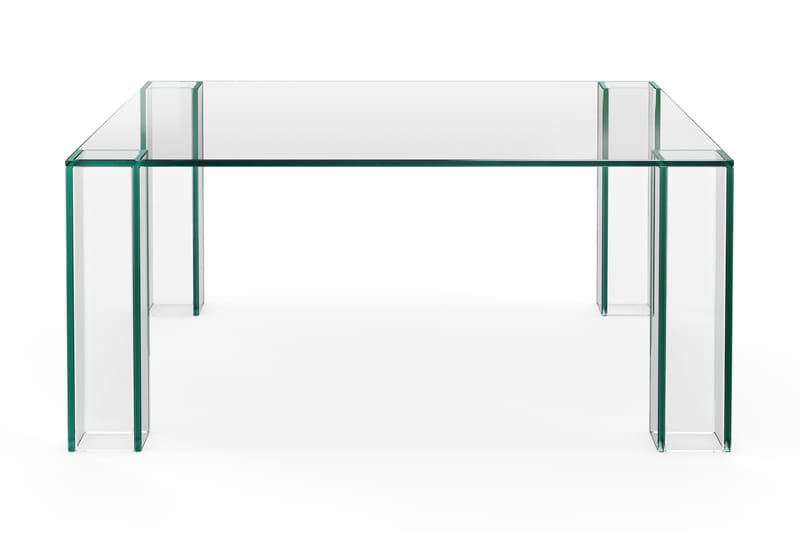 Tetsuya Neliä Pöytä 90x90x30 cm Lasissa - Läpinäkyvä - Huonekalut - Pöytä & ruokailuryhmä - Sohvapöytä