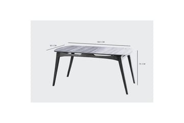 Touch Ruokailuryhmä 160 cm Suorakulmainen - Luonnollinen - Huonekalut - Pöytä & ruokailuryhmä - Ruokailuryhmä