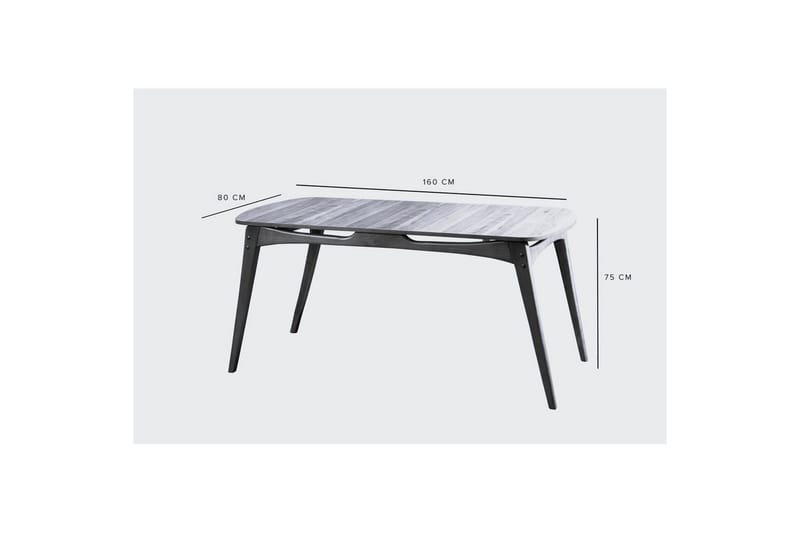 Touch Ruokailuryhmä 160 cm Suorakulmainen - Luonnollinen - Huonekalut - Pöytä & ruokailuryhmä - Ruokailuryhmä