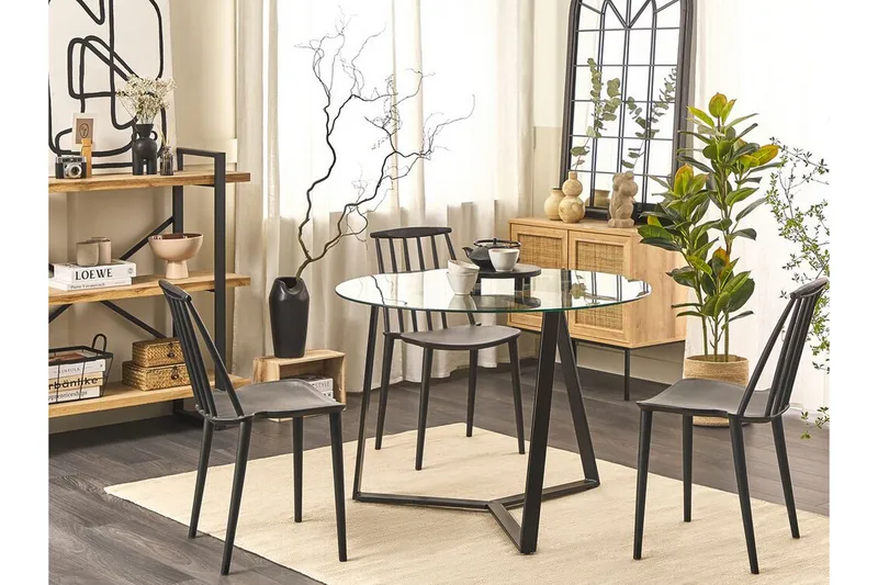 Triggiano Ruokapöytä 100 cm - Musta - Huonekalut - Pöytä & ruokailuryhmä - Ruokapöydät & keittiön pöydät