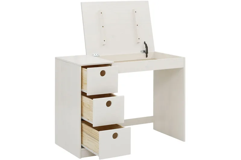 Masoomya Kirjoituspöytä 100 cm - Valkoinen - Huonekalut - Pöytä & ruokailuryhmä - Työpöytä
 - Tietokonepöytä