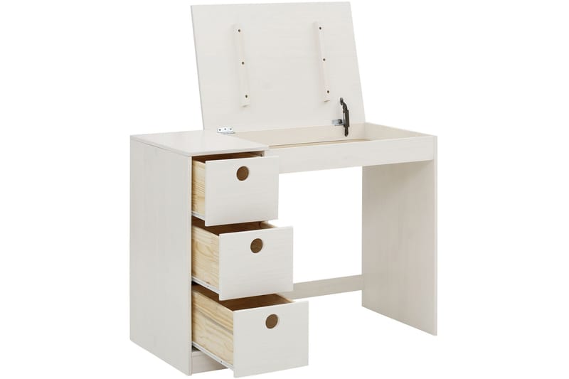 Masoomya Kirjoituspöytä 100 cm - Valkoinen - Huonekalut - Pöytä & ruokailuryhmä - Työpöytä - Tietokonepöytä