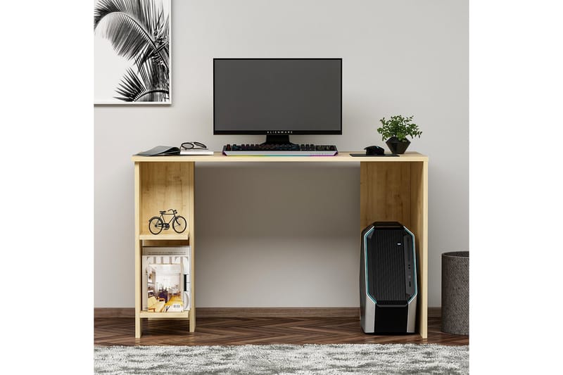 Alyasmin kirjoituspöytä 120x60 cm sininen - Hanah Home - Huonekalut - Pöytä & ruokailuryhmä - Työpöytä
 - Tietokonepöytä