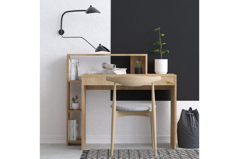 Uma kirjoituspöytä 95x45 cm ruskea - Hanah Home - Huonekalut - Pöytä & ruokailuryhmä - Työpöytä
 - Tietokonepöytä