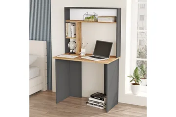 Kaiji kirjoituspöytä 90x51,6 cm tummansininen/musta - Hanah Home - Huonekalut - Pöytä & ruokailuryhmä - Työpöytä - Tietokonepöytä