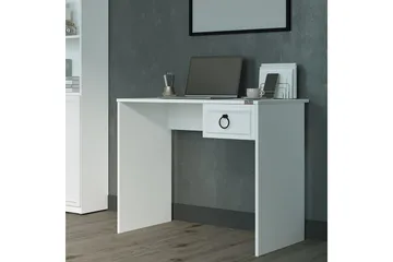 Ajra kirjoituspöytä 90x51 cm valkoinen - Hanah Home - Huonekalut - Pöytä & ruokailuryhmä - Työpöytä - Tietokonepöytä