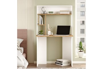 Kaiji kirjoituspöytä 90x51,6 cm tummansininen/valkoinen - Hanah Home - Huonekalut - Pöytä & ruokailuryhmä - Työpöytä - Tietokonepöytä