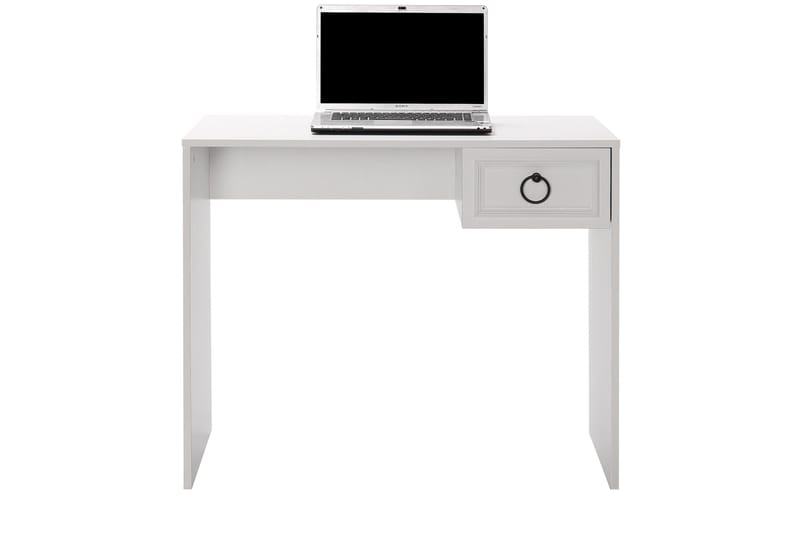 Ajra kirjoituspöytä 90x51 cm valkoinen - Hanah Home - Huonekalut - Pöytä & ruokailuryhmä - Työpöytä - Tietokonepöytä