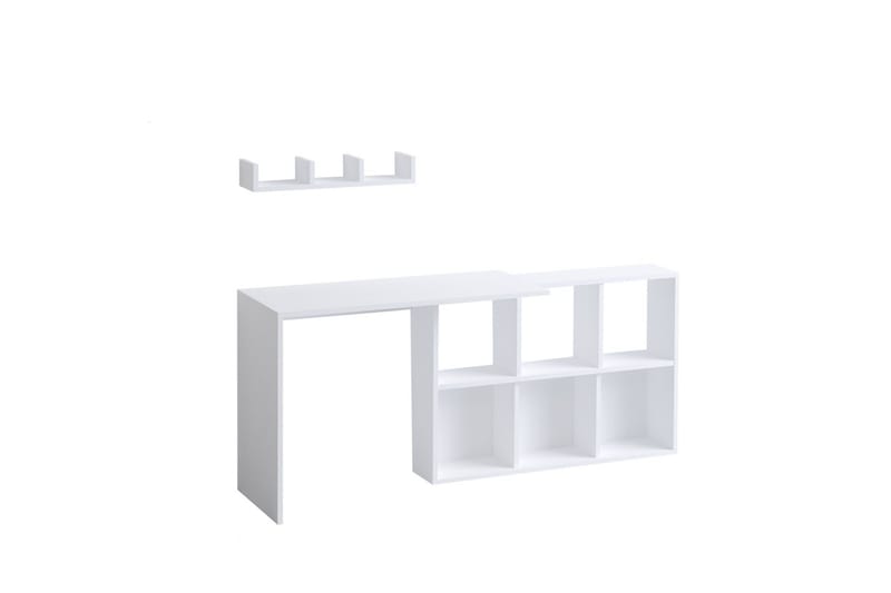 Kaus kirjoituspöytä 74x45 cm valkoinen/ruskea, Hanah Home