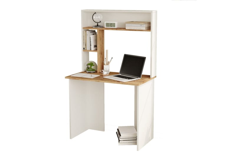 Kaiji kirjoituspöytä 90x51,6 cm tummansininen/valkoinen - Hanah Home - Huonekalut - Pöytä & ruokailuryhmä - Työpöytä - Tietokonepöytä