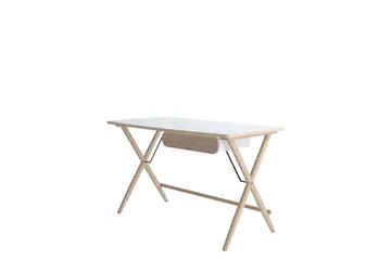 Aditiya Kirjoituspöytä 67x135 cm - Valkoinen - Huonekalut - Pöytä & ruokailuryhmä - Työpöytä - Tietokonepöytä