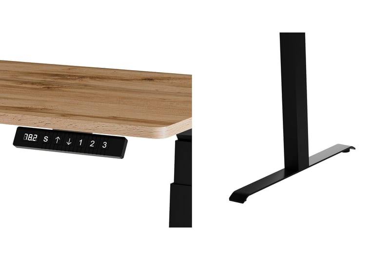 Adrianah Työpöytä 67x121 cm - Musta - Huonekalut - Pöytä & ruokailuryhmä - Työpöytä - Tietokonepöytä