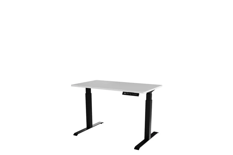 Adrianah Työpöytä 67x121 cm - Valkoinen/Musta - Huonekalut - Pöytä & ruokailuryhmä - Työpöytä - Tietokonepöytä