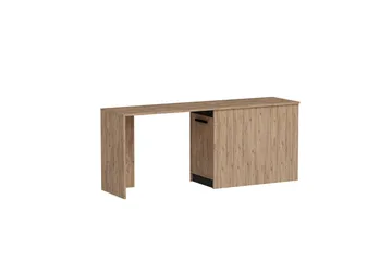 Akser Kirjoituspöytä 47x180 cm - Ruskea/Antrasiitti - Huonekalut - Pöytä & ruokailuryhmä - Työpöytä - Tietokonepöytä