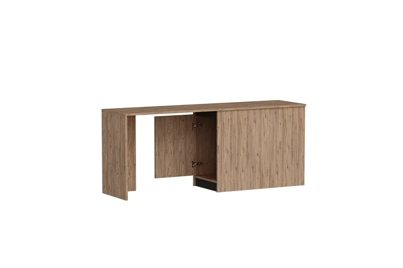 Akser Kirjoituspöytä 47x180 cm, Ruskea/Antrasiitti