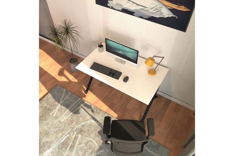 Athodna Kirjoituspöytä 70x120 cm - Musta/Valkoinen - Huonekalut - Pöytä & ruokailuryhmä - Työpöytä
 - Tietokonepöytä