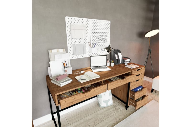 Atlas Kirjoituspöytä 55x160 cm - Ruskea - Huonekalut - Pöytä & ruokailuryhmä - Työpöytä - Tietokonepöytä
