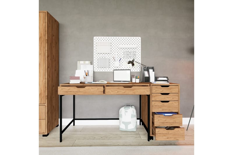 Atlas Kirjoituspöytä 55x160 cm - Ruskea - Huonekalut - Pöytä & ruokailuryhmä - Työpöytä - Tietokonepöytä