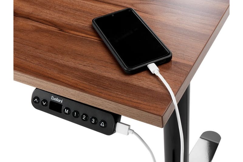 Banner Työpöytä 72x120 cm - Tumma puu/Musta - Huonekalut - Pöytä & ruokailuryhmä - Työpöytä
 - Tietokonepöytä