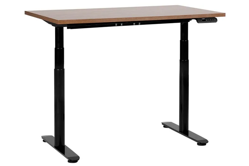 Banner Työpöytä 72x120 cm - Tumma puu/Musta - Huonekalut - Pöytä & ruokailuryhmä - Työpöytä - Tietokonepöytä