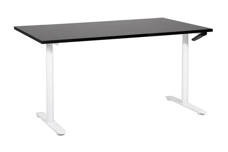 Banner Työpöytä 72x160 cm, Musta/Valkoinen