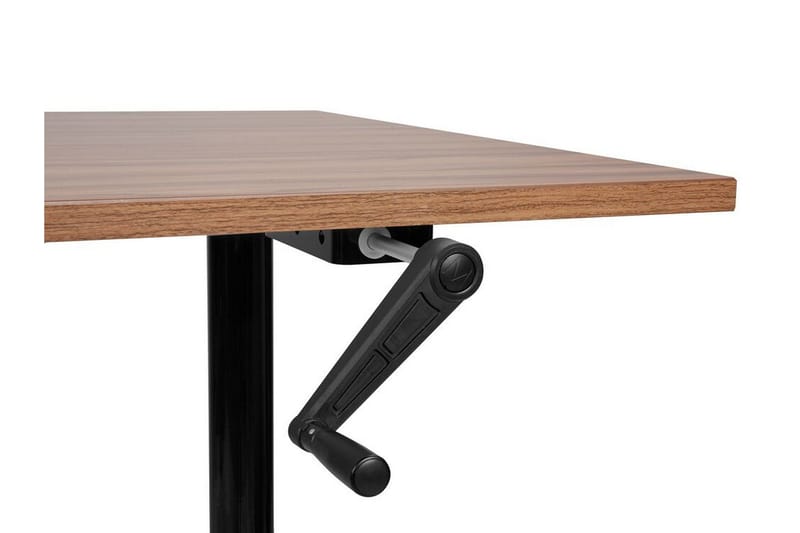 Banner Työpöytä 72x160 cm - Tumma puu/Musta - Huonekalut - Pöytä & ruokailuryhmä - Työpöytä
 - Tietokonepöytä